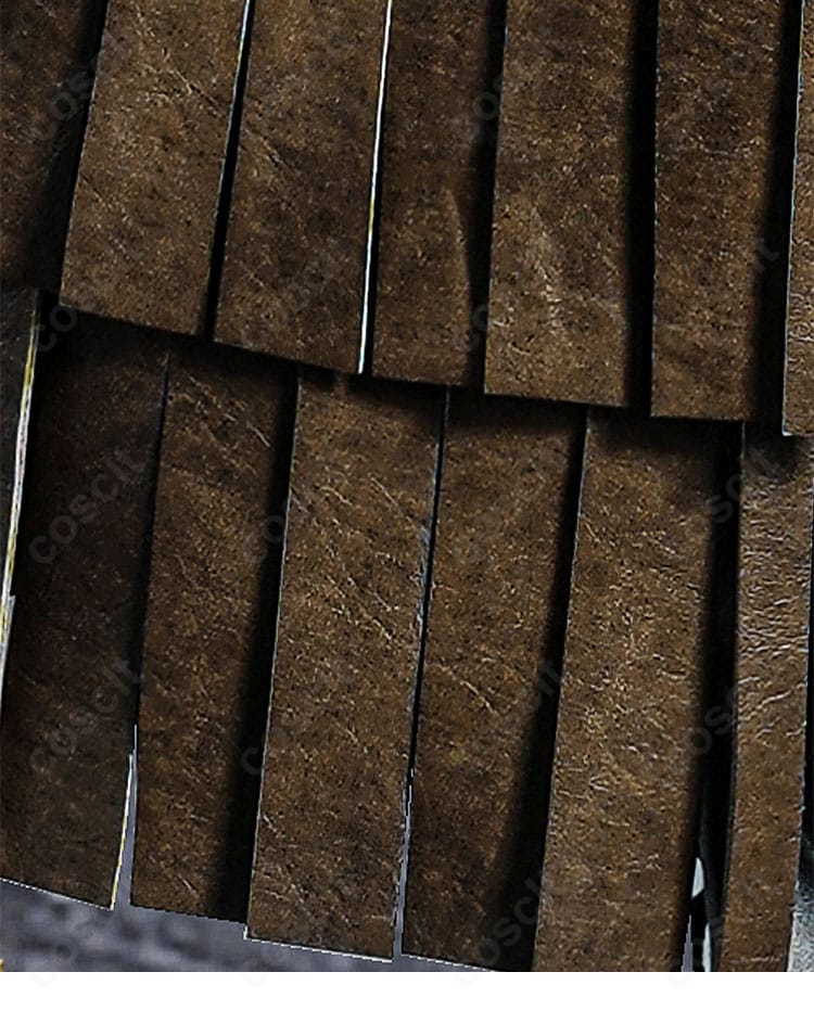 コート裾（衣摆）装飾のクローズアップ。縁取りと切り替えのコントラストが映える。