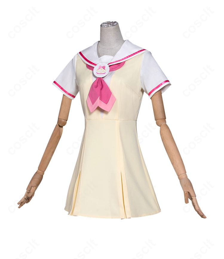 真中らぁら 冬服制服のスカート側面ディテール。立体的なシルエットとボリューム感を強調した画像。