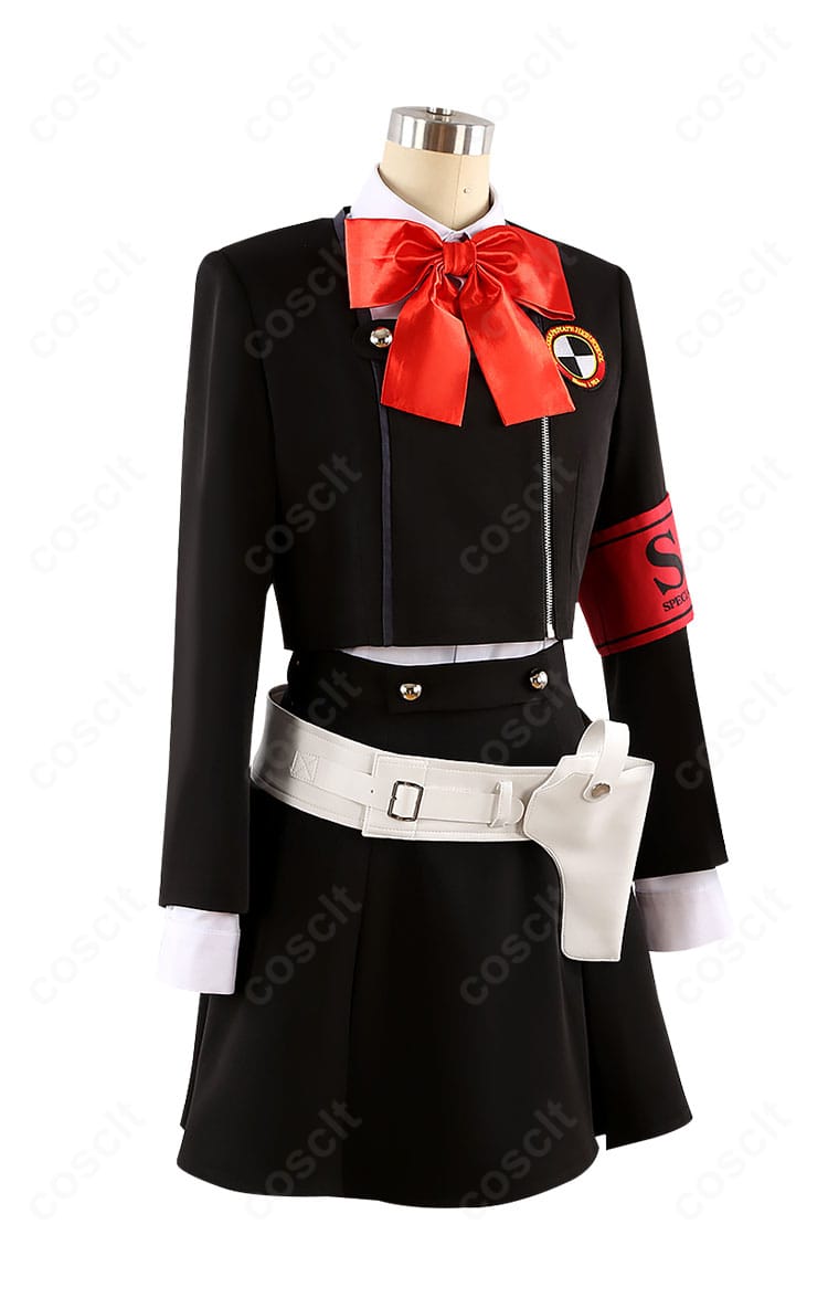 汐見琴音コスプレ右側面。ブレザーのラインとスカートのプリーツが鮮明に見える。