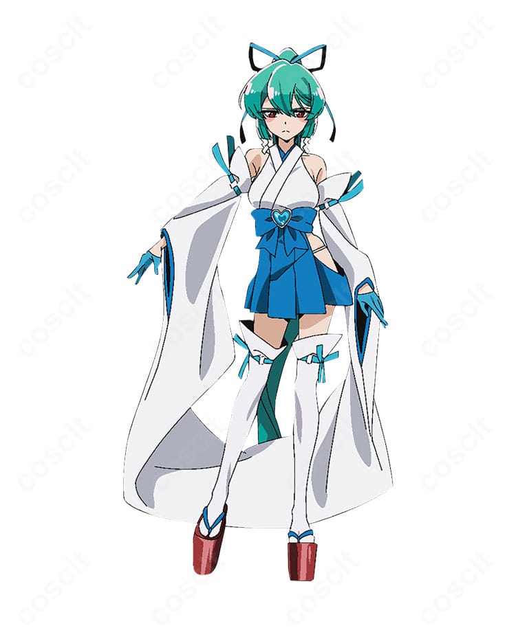 魔法少女にあこがれて マジアアズール薄氷巫女の全身コーディネート例