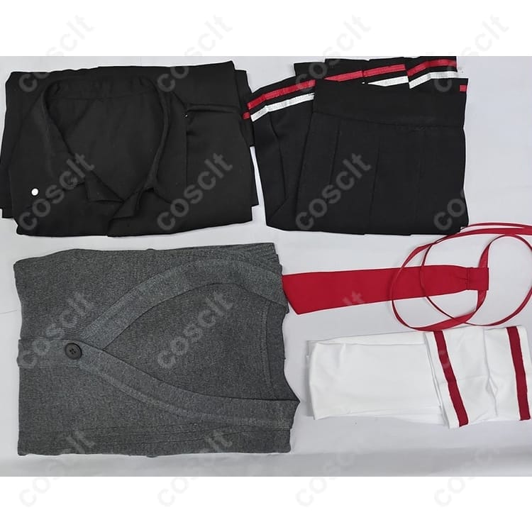 ブルーアーカイブ 旗見エリカ ゲヘナ学園制服 高再現度コスプレ｜上品でクール、長時間も快適 - 5枚目の画像