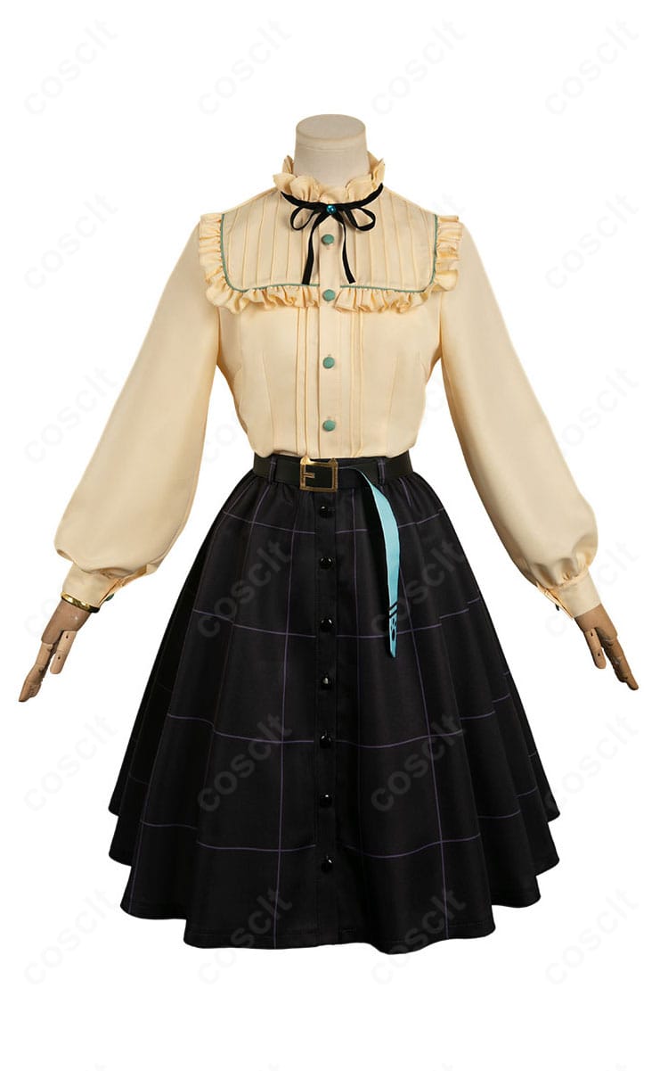 ウマ娘 プリティーダービー マンハッタンカフェの私服コスプレ衣装・正面全身。上品な配色と高再現ディテールが分かるカット