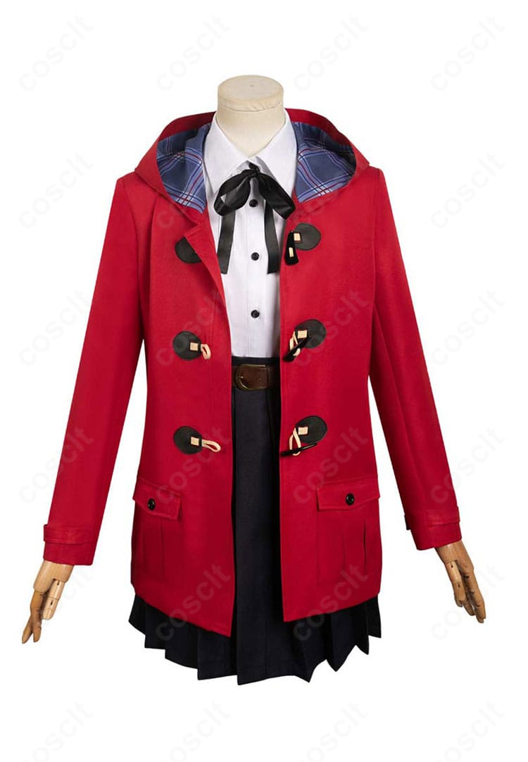 ガールズバンドクライ 井芹仁菜 学園制服コスプレの正面全身カット