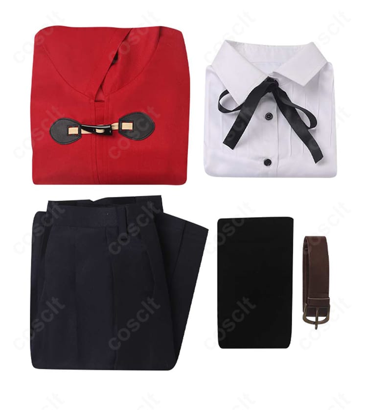 井芹仁菜 学園制服コスプレのセット内容一式(コート・シャツ・スカート・ベルト・タイツ)