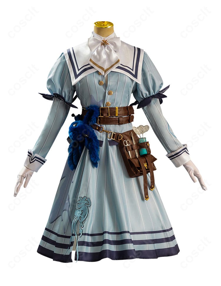 第五人格 エミリー・ダイアー コスプレ衣装の正面全景。クラシカルな配色とシルエットが分かる写真