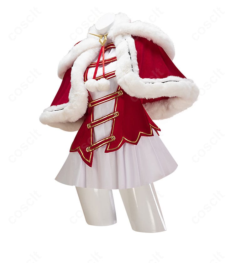 コードギアス C.C. サンタ衣装 左側面。裾の広がりと腕周りの可動域を見せるカット