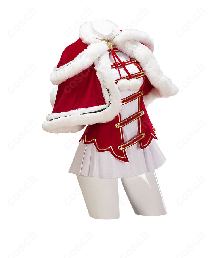 コードギアス C.C. サンタ衣装 右側面。マントのドレープとトップスのラインを確認できる角度