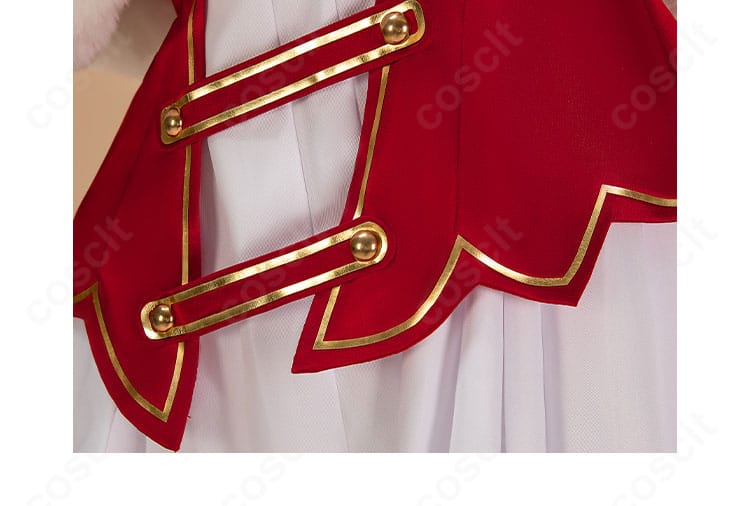 コードギアス C.C. サンタ衣装 裾（衣摆）装飾の詳細。ふんわり広がるヘムラインの表情