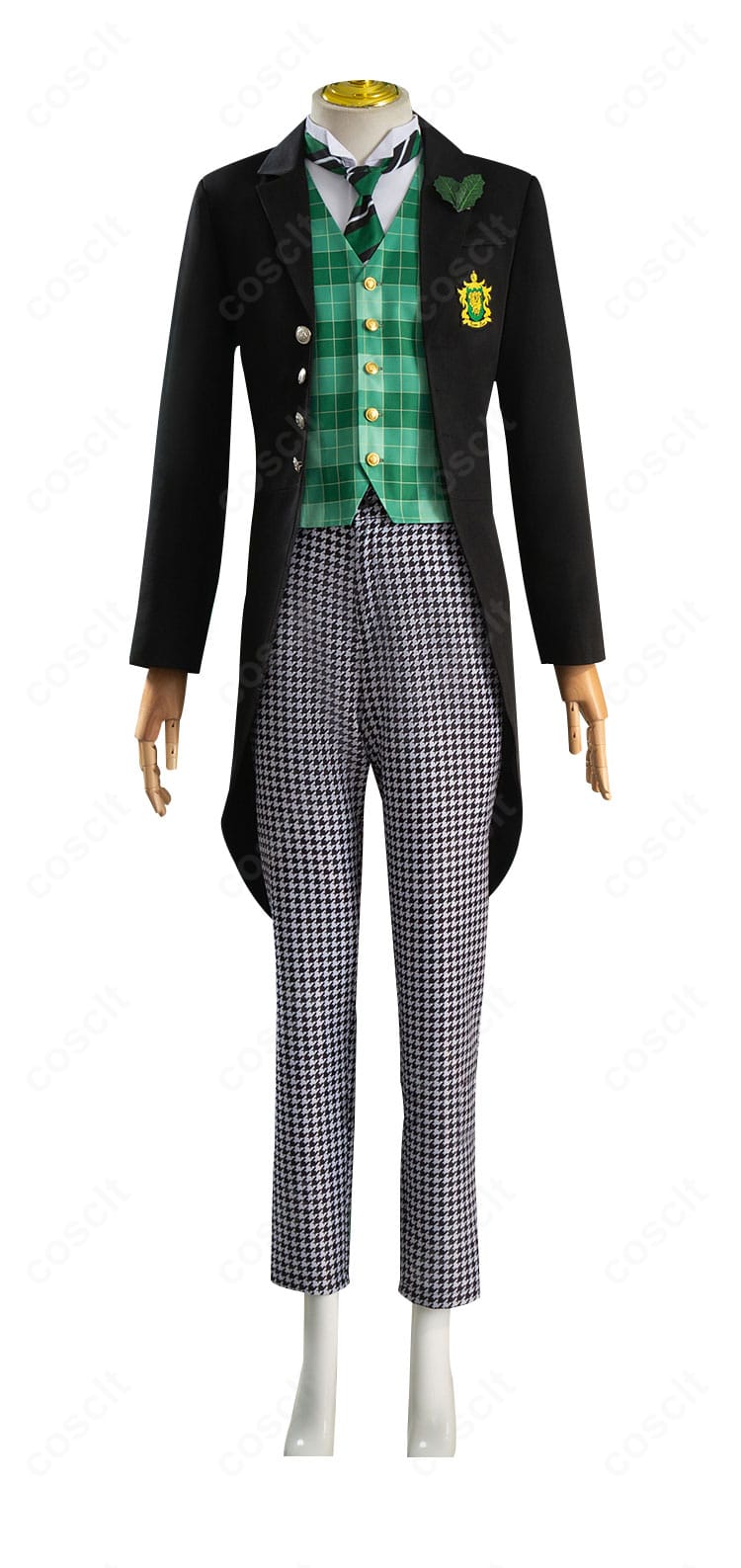 黒執事 ハーマン・グリーンヒル 制服コスプレの前面全体。コートとベストのディテールを高再現。