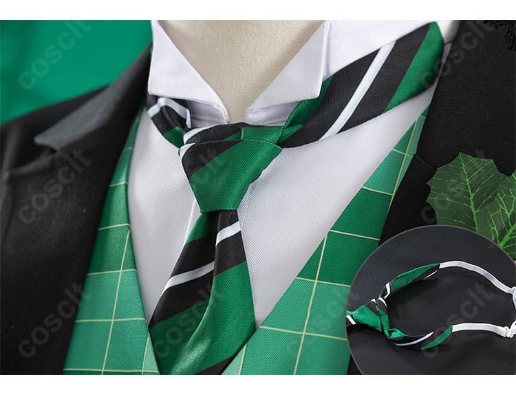 黒執事 ハーマン・グリーンヒル コスプレのネクタイ。上品なアクセントで礼装感を強調。