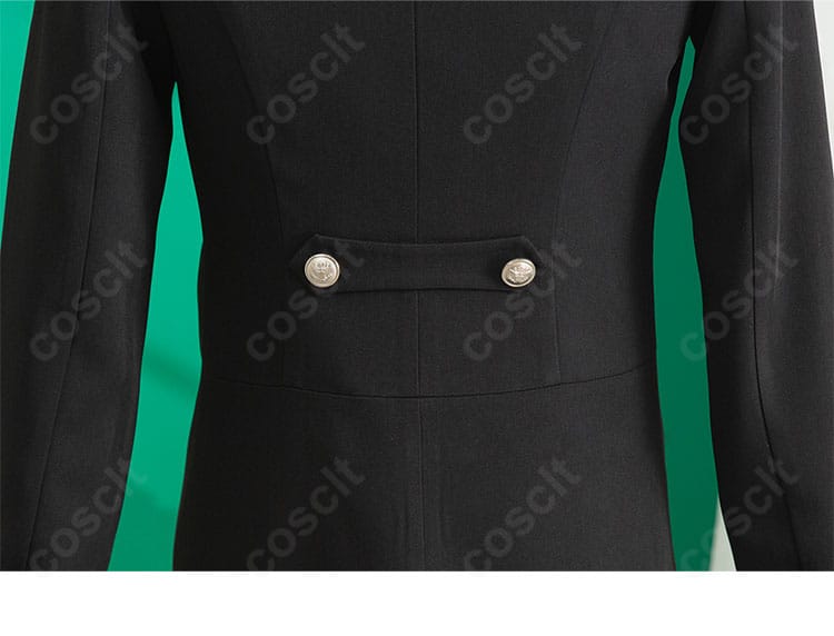 ハーマン・グリーンヒル コスプレ背面の縫製アップ。シームの整いと仕上がりの美しさ。