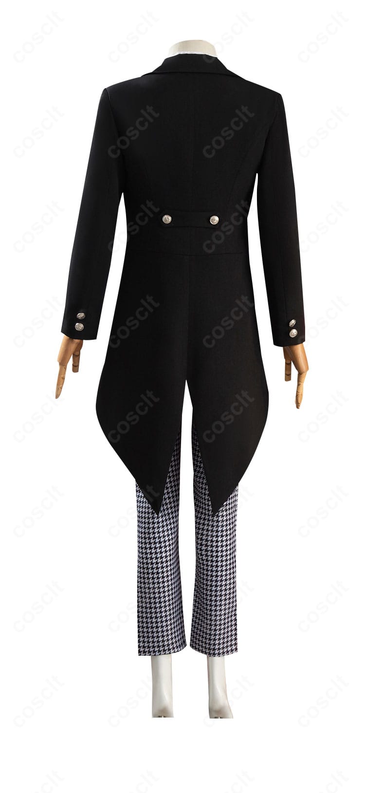 黒執事 エドガー・レドモンド衣装の背面、裾のシルエットと背面装飾の再現ディテール