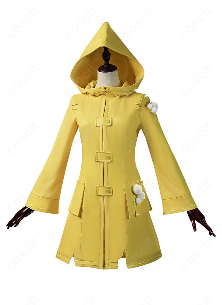 シックス(少女)コラボ衣装の正面全体。上着のシルエットと配色、コラボ特有のディテールを確認。