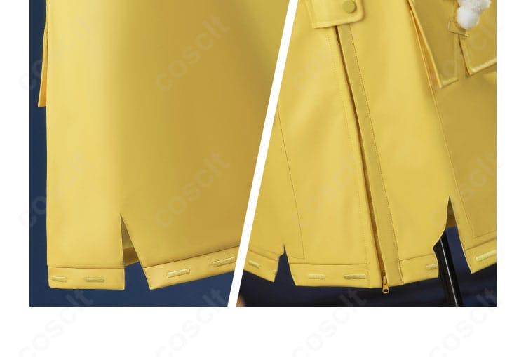 裾周りのディテール。落ち感とラインのきれいさがわかるカット。