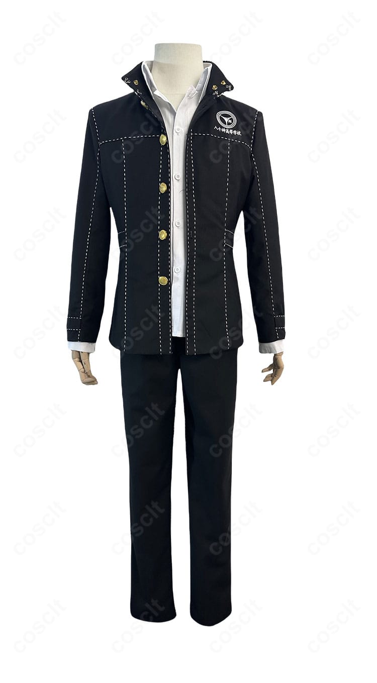 鳴上悠 コスプレ衣装の胸飾りと前身頃ステッチのディテール