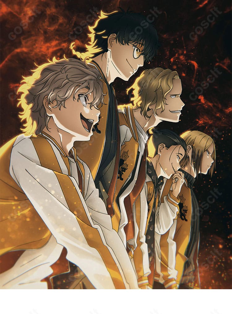 WIND BREAKER 兎耳山丁子・十亀条イメージのスカジャンコスプレ。キャラクターデザインを反映した配色と刺繍を高再現。