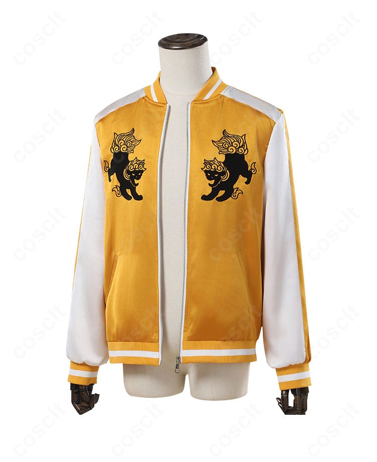 WIND BREAKER スカジャン正面全体。リブやファスナー位置、身頃のシルエットが分かるフロントビュー。