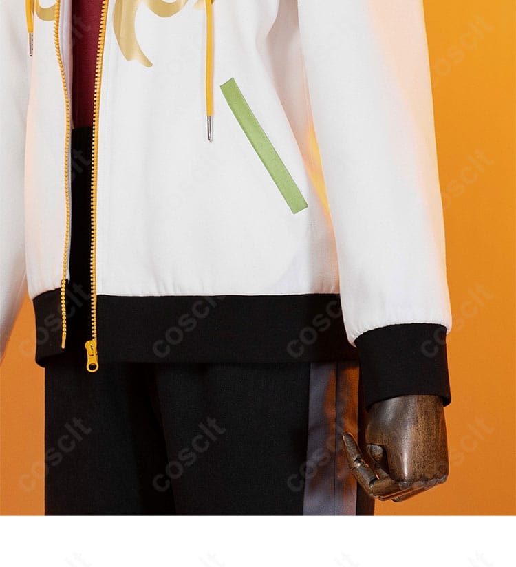 Eve 練習着コスプレ 袖口ディテール:袖ラインとリブの質感で動きのある表情を演出