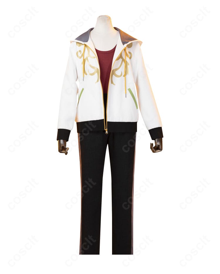 Eve 練習着コスプレ(正面):巴日和・漣ジュン用の配色とラインを忠実再現したコートとズボン