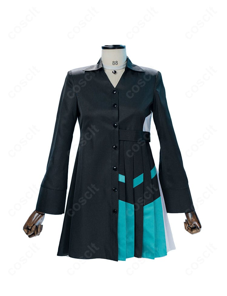 プロセカ 小豆沢こはね pure walker ライブ衣装の正面全体。深い色調と上品な装飾で高再現のコスプレ衣装。