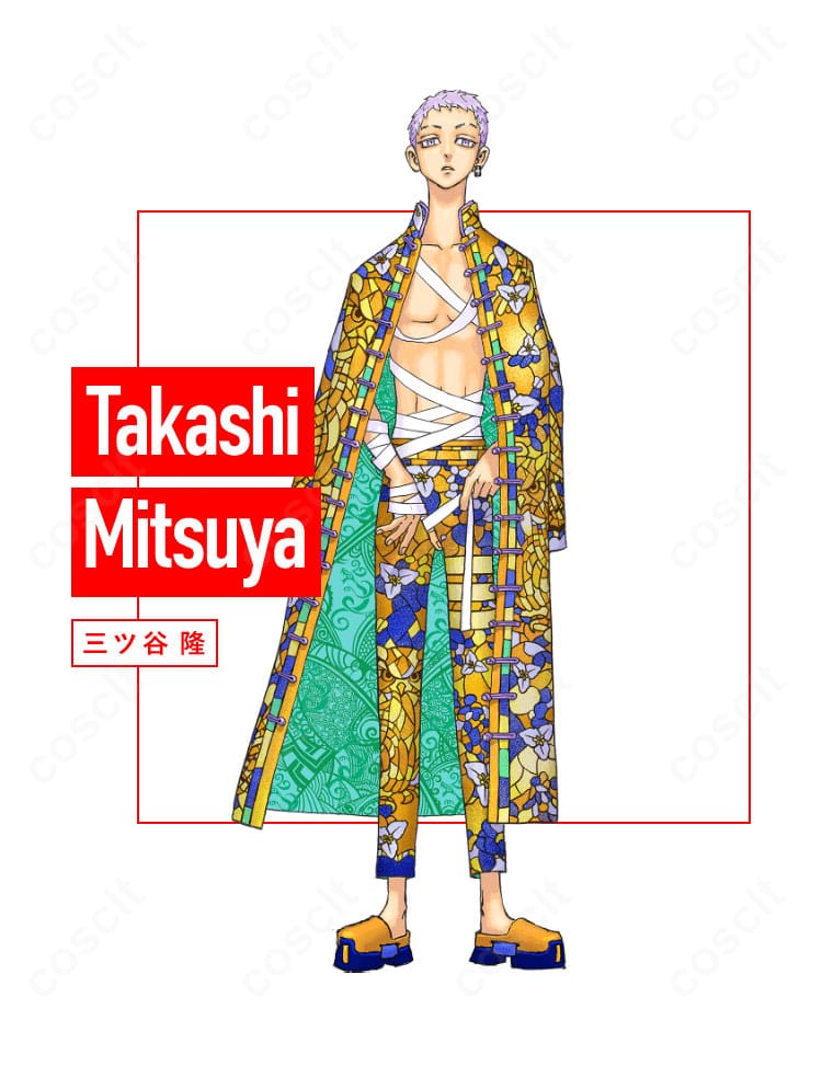 東京卍リベンジャーズ 三ツ谷隆 描き下ろし新体験展 最後の世界線コスプレ衣装の全体イメージ。役柄の雰囲気を忠実に再現。