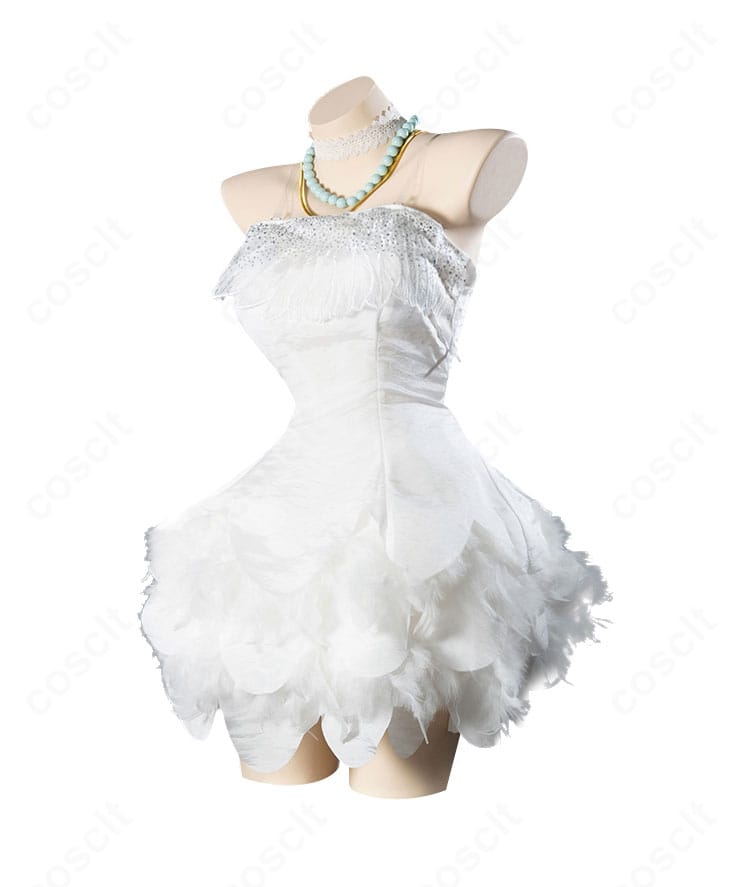 パンティ カジノドレス衣装 側面。ウエストラインとスカートのカットがスタイリッシュに映える。