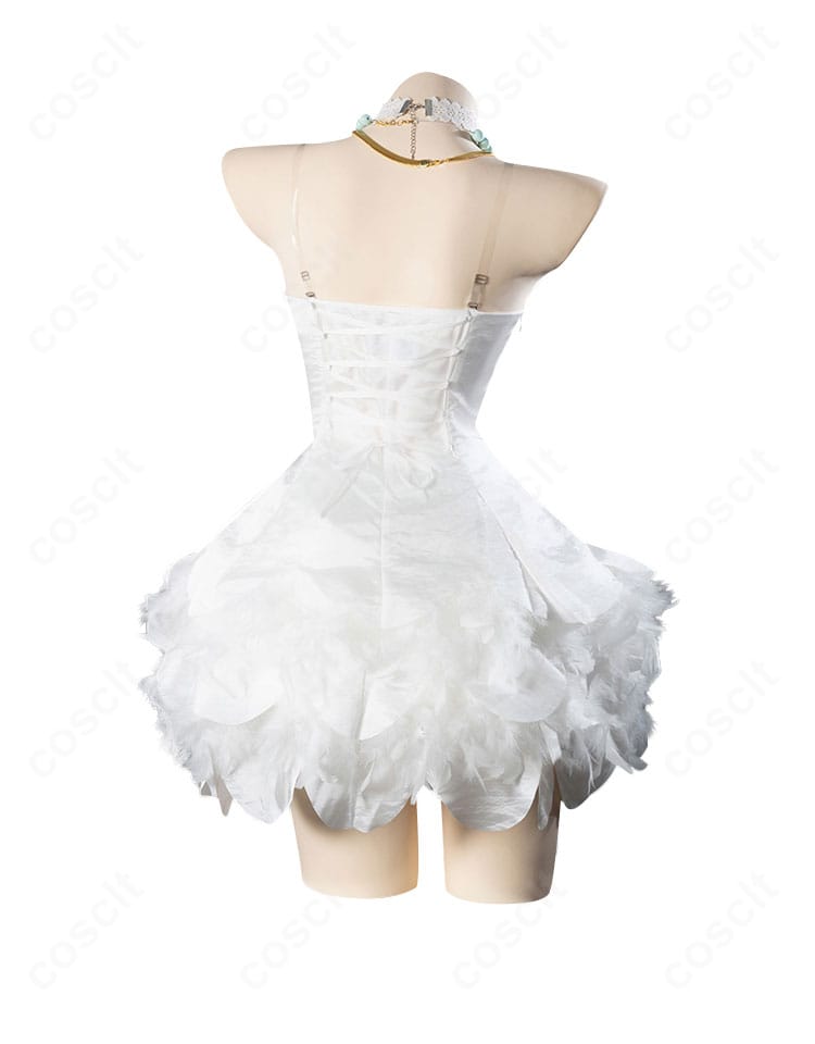 パンティ カジノドレス衣装 背面。背中のラインとドレスの落ち感を忠実に表現。