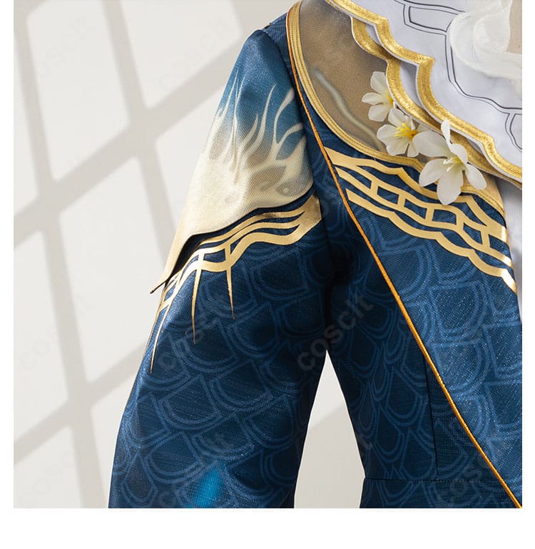 納棺師（イソップ・カール）記憶の騎 コスプレ 衣領刺繍ディテール 精緻な装飾