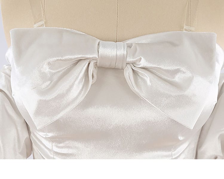 ALIEN STAGE スア コスプレ衣装 蝶結び装飾のアップ（質感と結びの形）