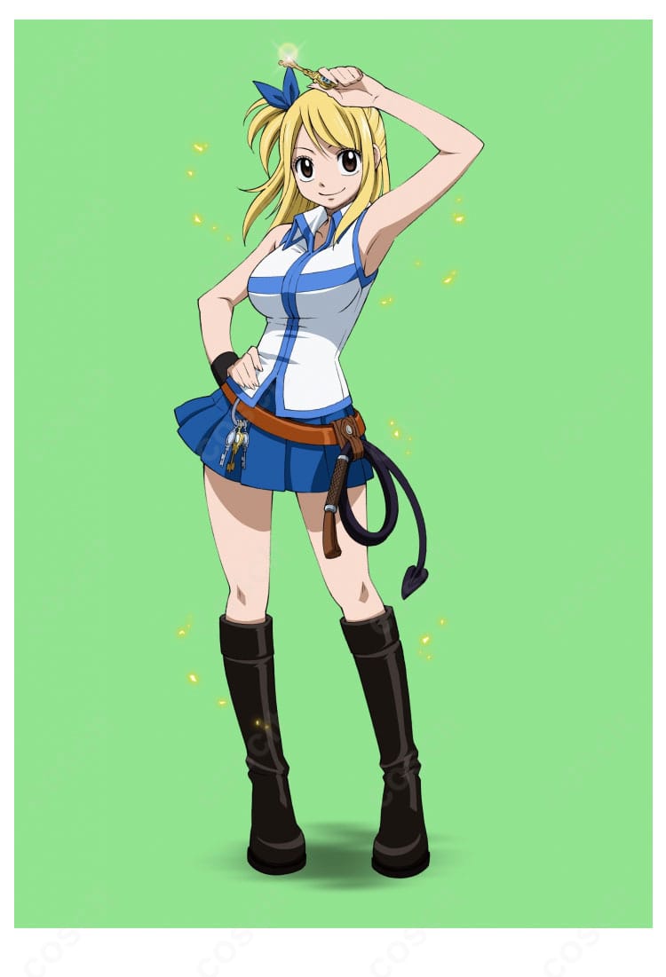 FAIRY TAIL ルーシィ・ハートフィリア 星霊魔導士コスプレ衣装一式。高再現でイベント・撮影向けのフルセット。