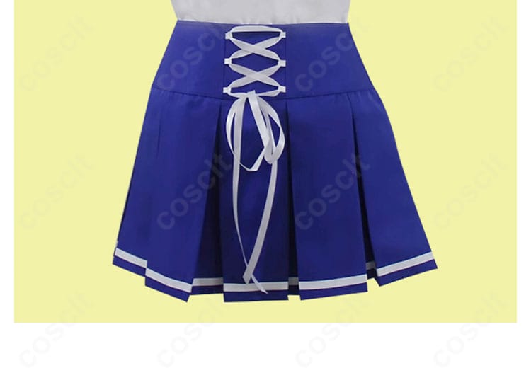 アイカツ! 夏制服コスプレ スカート質感の近接。生地のハリとプリーツの見え方