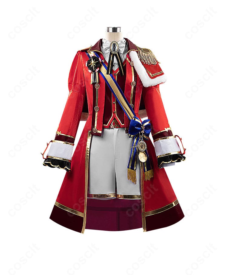 キタサンブラック 新勝負服 コスプレ衣装の正面全身。コートとマントのシルエットを忠実再現