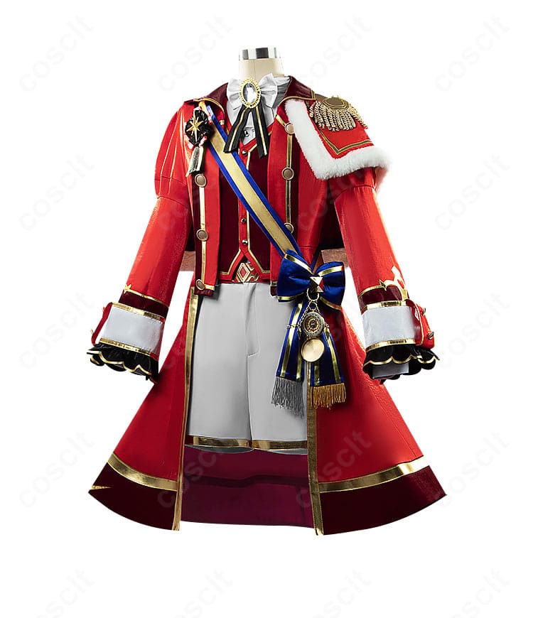 キタサンブラック 新勝負服 コスプレの側面。袖・肩の装飾とマントの重なりを確認できるカット