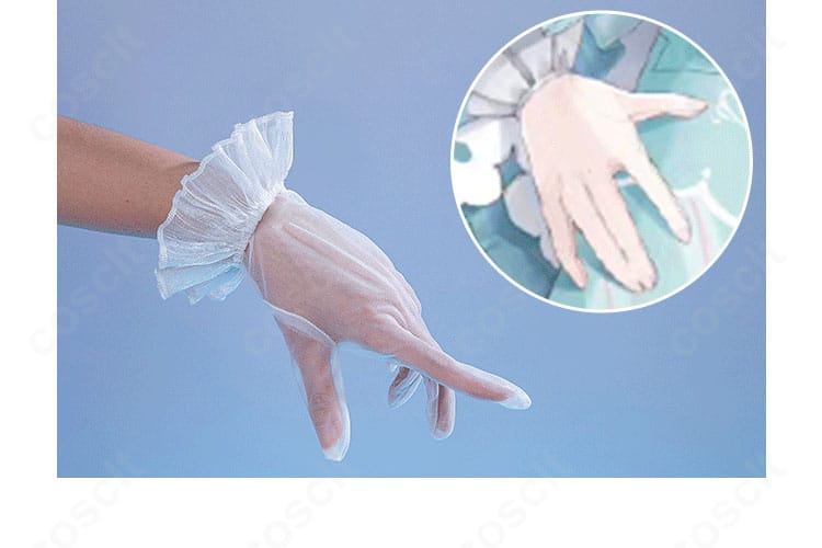 初音ミク 生誕16周年ロリータ衣装 手袋の質感とステッチディテール