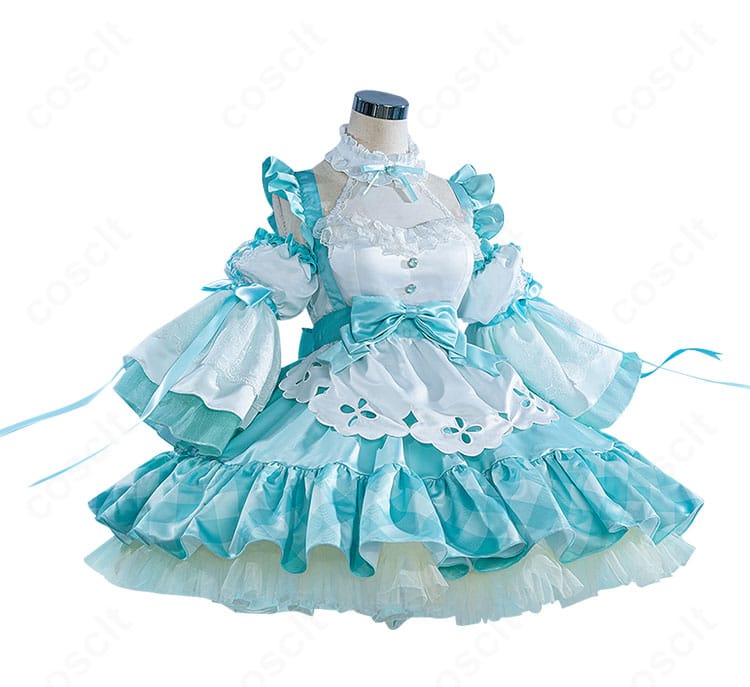 初音ミク 生誕16周年ロリータ衣装 正面 全身カット 高再現シルエット