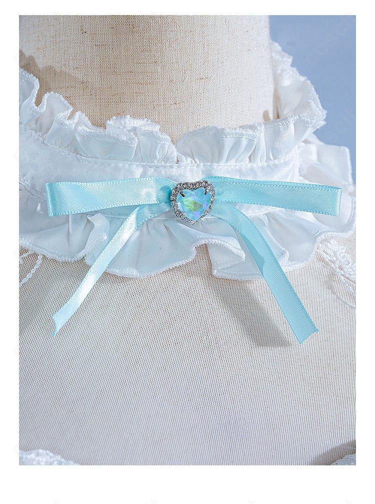 初音ミク 生誕16周年ロリータ衣装 襟元とネック装飾のディテール