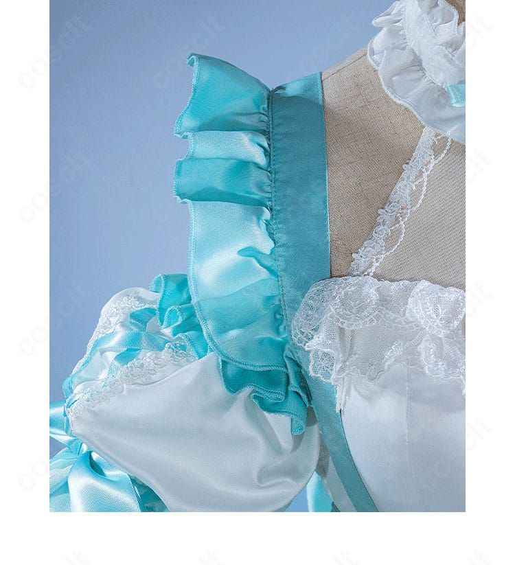 初音ミク 生誕16周年ロリータ衣装 肩から袖口のデザイン詳細