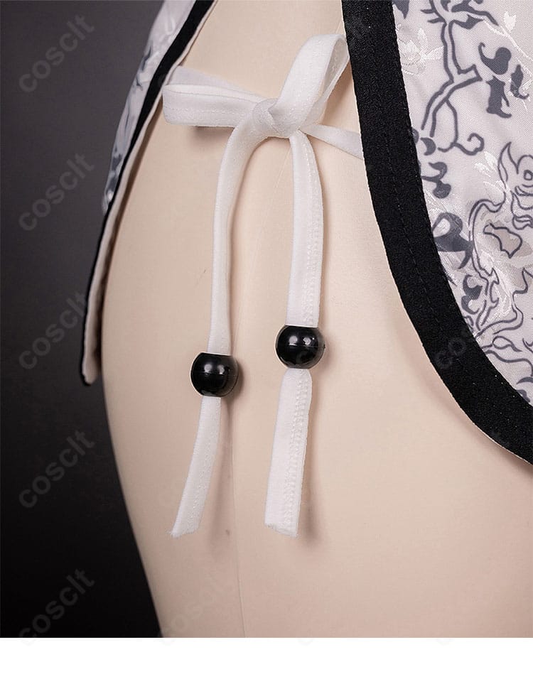 春日野穹 コスプレ衣装の紐ディテール。着心地とフィット感を支える設計のクローズアップ