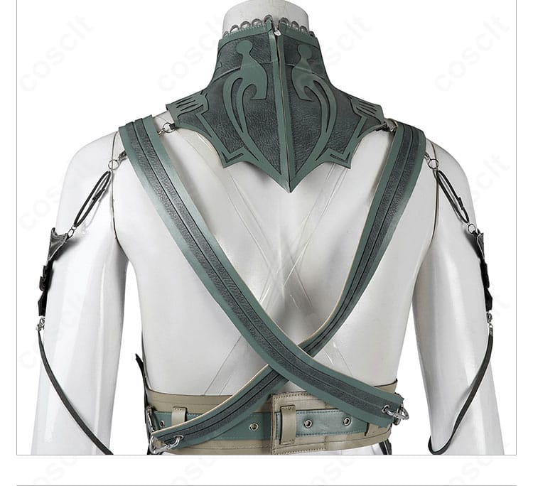 ティファ ルーザ姫ドレス背面の装飾と開閉部の再現ディテール