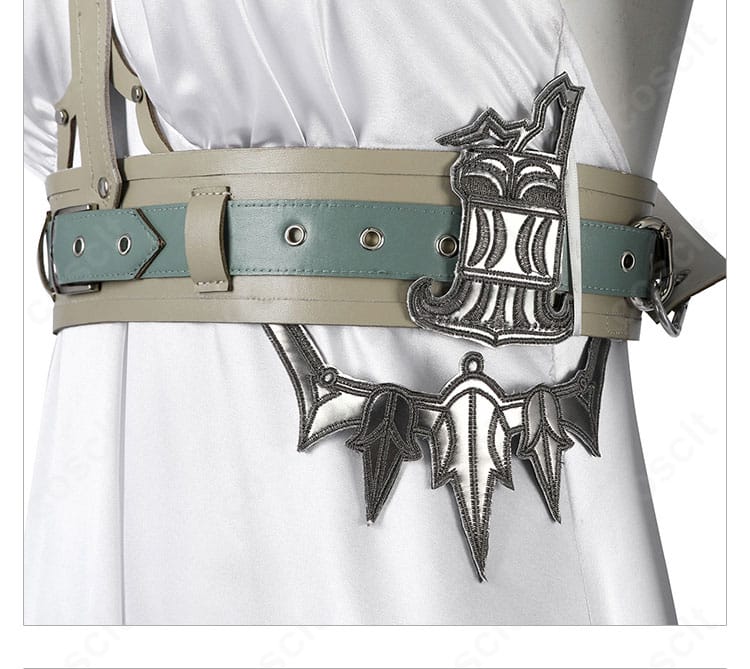 ティファ ルーザ姫衣装の腰飾りサイド装飾と縁取りのアップ