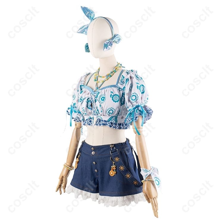 蓮ノ空 日野下花帆・乙宗梢 夏めきペイン衣装 高再現で着脱ラク、イベント＆撮影に最適 - 4枚目の画像