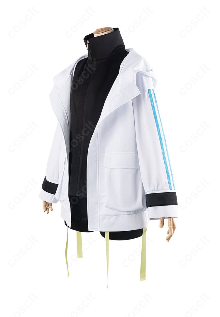 BanG Dream! 高松燈 コスプレ衣装の左側面。袖口やパネル切替の見え方など、左サイドのディテールが分かる。