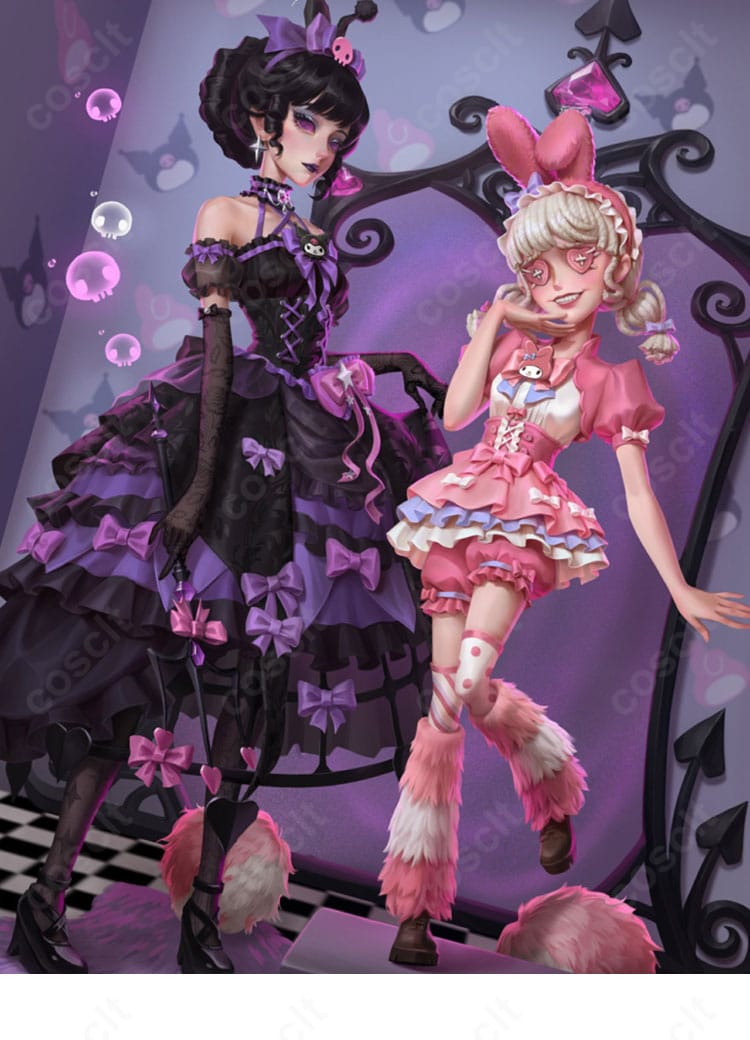 第五人格 リリー・バリエル マイメロディコラボ衣装の公式ビジュアル風キャラクター参考画像