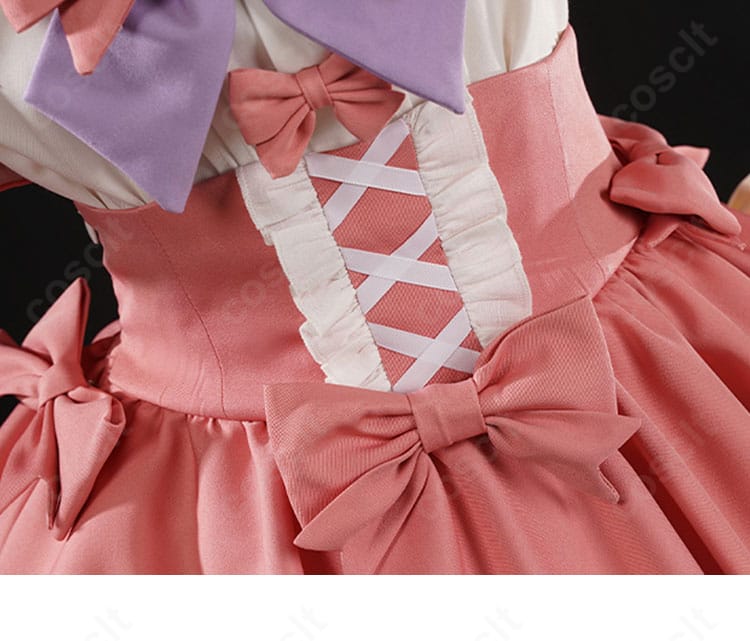 リリー・バリエル衣装の腰腹部リボンと装飾のディテール