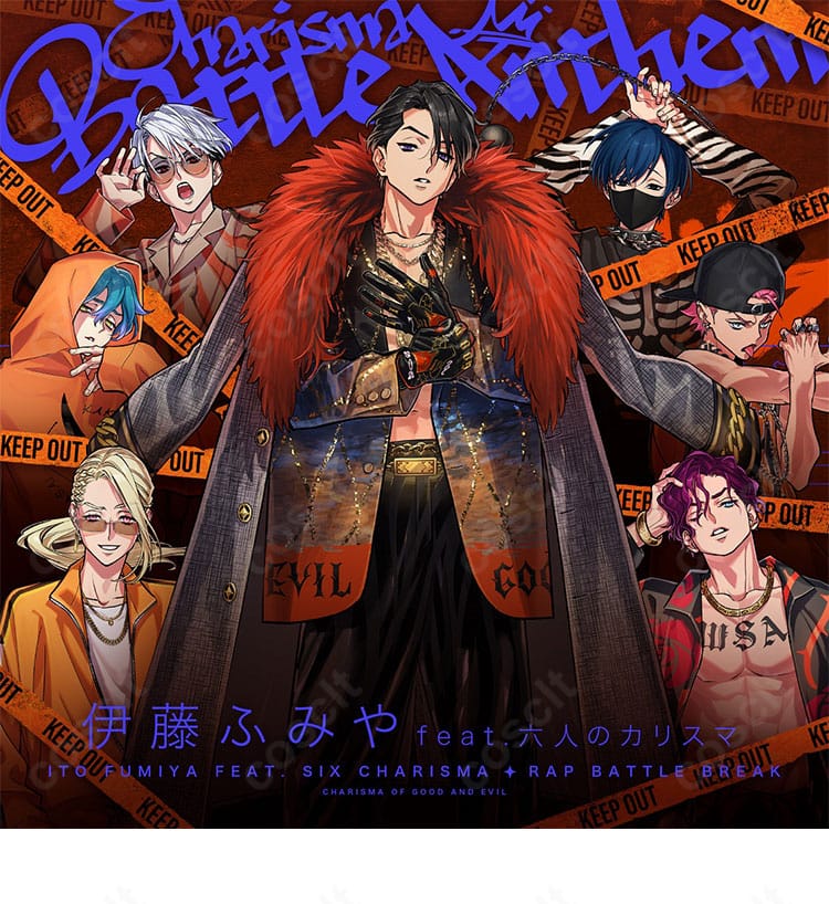 『カリスマ』湊大瀬の公式イメージを再現したコスプレ衣装。高コントラスト配色と端正なシルエットがわかるキャラクター再現ビジュアル。