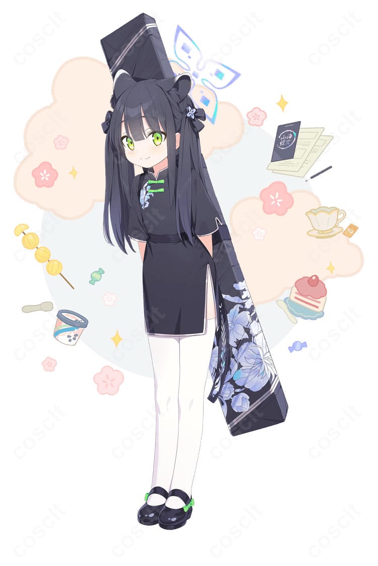 ブルーアーカイブ 春原シュン(幼女)コスプレ衣装のキャラクターイメージと全体コーデ