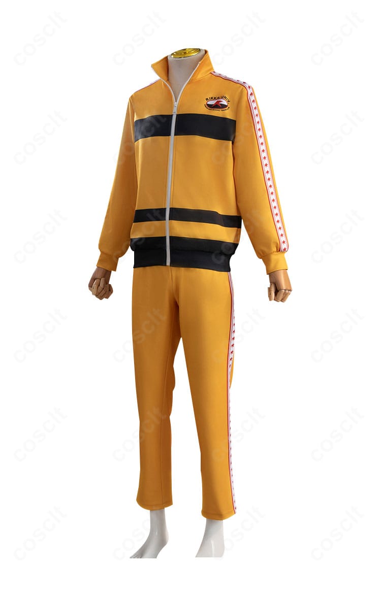 立海大附属中ジャージ 左側パネルのラインと装飾ディテール