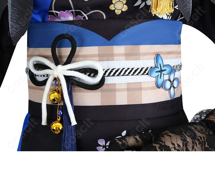 ネリッサ・レイヴンクロフト正月衣装の腰封と装飾パーツ詳細