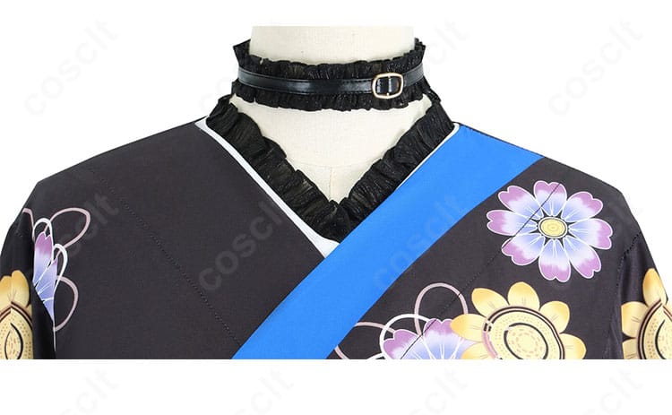 ネリッサ・レイヴンクロフト正月衣装の襟元装飾ディテール