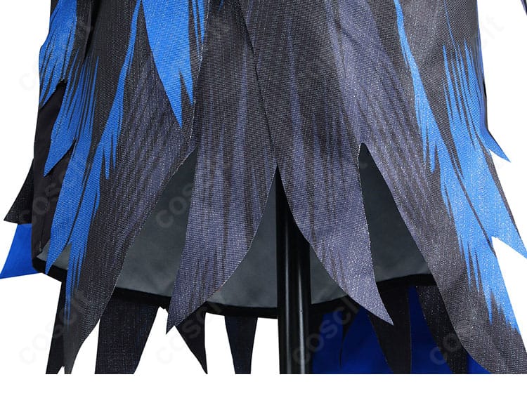 ホロライブ ネリッサ・レイヴンクロフト正月衣装の裾意匠と模様アップ